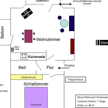 Haus Nordseeperle Whg 5 Seesicht * كوكسهافن